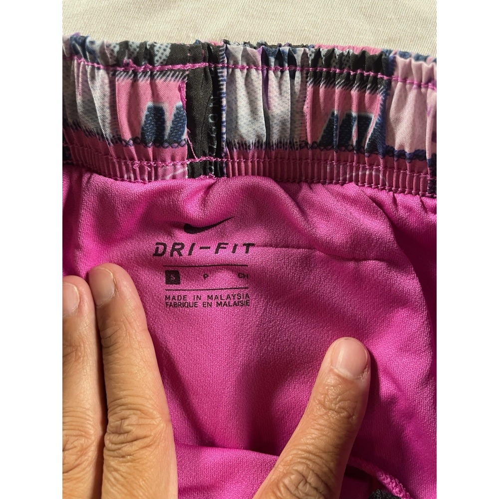 Nike Dri-Fit Women's Tempo Running Shorts Pink And Purple Size S - Picture 8 of 10